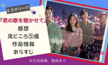 “キム・セジョン主演”『君の歌を聴かせて』感想＆見どころ⑤選!