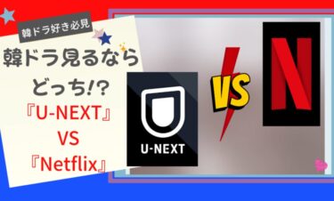 “U-NEXT”と“NETFLIX”韓国ドラマ見るならどっち!?比較＆作品一覧紹介