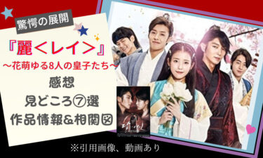 韓国ドラマ『麗(レイ)〜花萌ゆる8人の皇子たち〜』見どころ⑦選＆感想