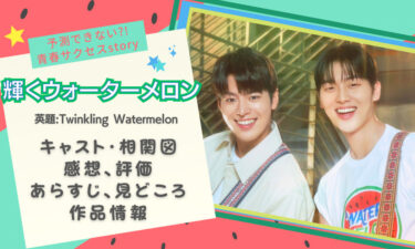 韓国ドラマ『輝くウォーターメロン』って面白い!? 見どころ、感想、相関図、配信etc